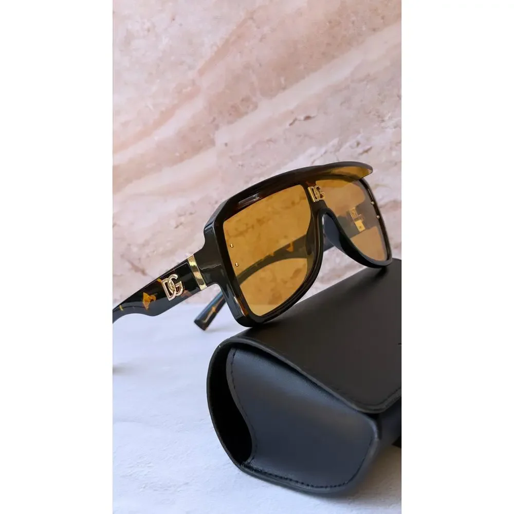NEW Dolce & Gabbana DG6205 Brown Visor Sunglasses $425